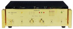 . 30W/8 Ohms - 60W/16 Ohms
. Bande passante: 2 Hz à 200 KHz
. Contre réaction: 6dB et 14dB
. Dimensions: L x H x P - 483 x 166 x 400 mm
. Poids avec façade anodisée noire: 20 kg
. Poids avec façade plaquée or 24 carats: 23 kg