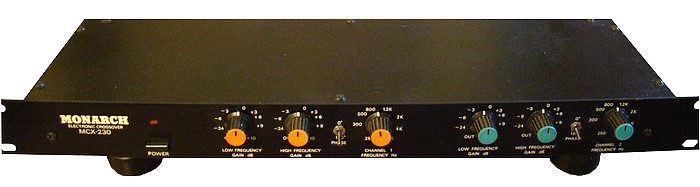 Electronic Crossover  2 x 2 voies , 250Hz - 5 kHz Monarch MCX-230