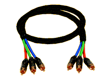 Cable video professionel YUV-YUV Capacit? par m?tre : 70 pF Couleurs du cordon video : Rouge, Vert, Bleu 3 blindages s?par?s Diam?tre de per?age pour le passage de c?ble : 25 mm Rayon de courbure minimum : 5 cm <b>Le m?tre suppl?mentaire : 12 ? TTC</b> CABLES GUISTON YUV-YUV