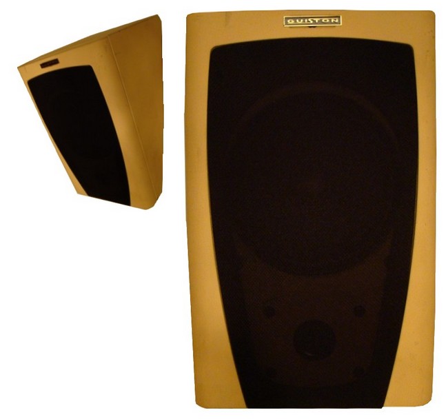 Enceintes de Sonorisation 50 Watts efficaces 2 voies 12 dB/oct 90 dB/W/M  Directivit� orient�e pour moins de r�verb�ration   Transformateur ligne 100 volts  Dimensions: H x L x P : 330 x 180 x 200 mm  Poids: 4 kg GUISTON SP25.E