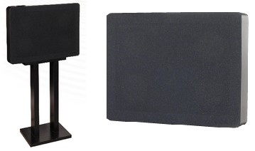 Enceintes plates murales (150/200 W) 8 cm d'?paisseur  92 dB/W/m  3 voies - 6 Haut-parleurs Son haut de gamme  - Dim. : LxHxP 50x35x8 - Bande passante : 40 Hz ? 30 kHz Guiston D?co 50 