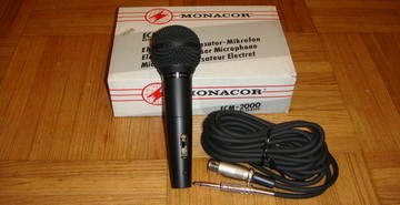 Microphone ?lectret Etat Neuf Monacor ECM 2000