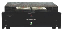 Amplificateurs Audio � Tubes OTL
. double r&eacute;gul. 2 x 600 w
. Multiples protections, dont: 
 - S&eacute;curit&eacute; secteur
 - S&eacute;curit&eacute; HT 
 - S&eacute;curit&eacute; en cas de coupure ou de surcharge.
. Fournis avec 2 c&acirc;bles de liaison 1 m par bloc mono.
. Connecteurs professionnels &agrave; verrouillage.
. Dimensions: L x H x P - 483 x 205 x 400 mm
. Poids avec fa&ccedil;ade anodis&eacute;e noire: 30 kg
. Poids avec fa&ccedil;ade plaqu&eacute;e or 24 carats: 33 kg